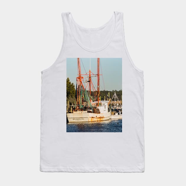 Shrimping boat in the intercoastal waterways Tank Top by KensLensDesigns